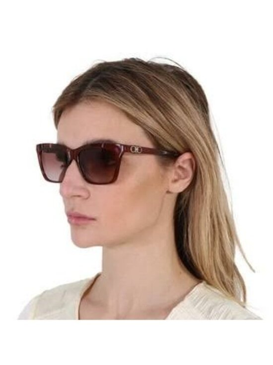 Salvatore Ferragamo SF1027S 655 Square Sunglasses - Wine / Brown main image 10